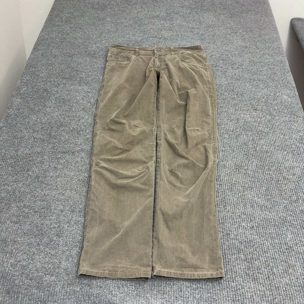 Kuhl Pants Mens 34x34 Brown Cotton Nylon Canvas Hiking Outdoor Gorpcore Workwear